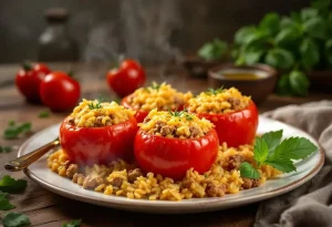 Tomates farcies recette de grand-mère avec riz : délicieuse et facile !
